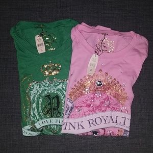 2 PINK VS t shirts